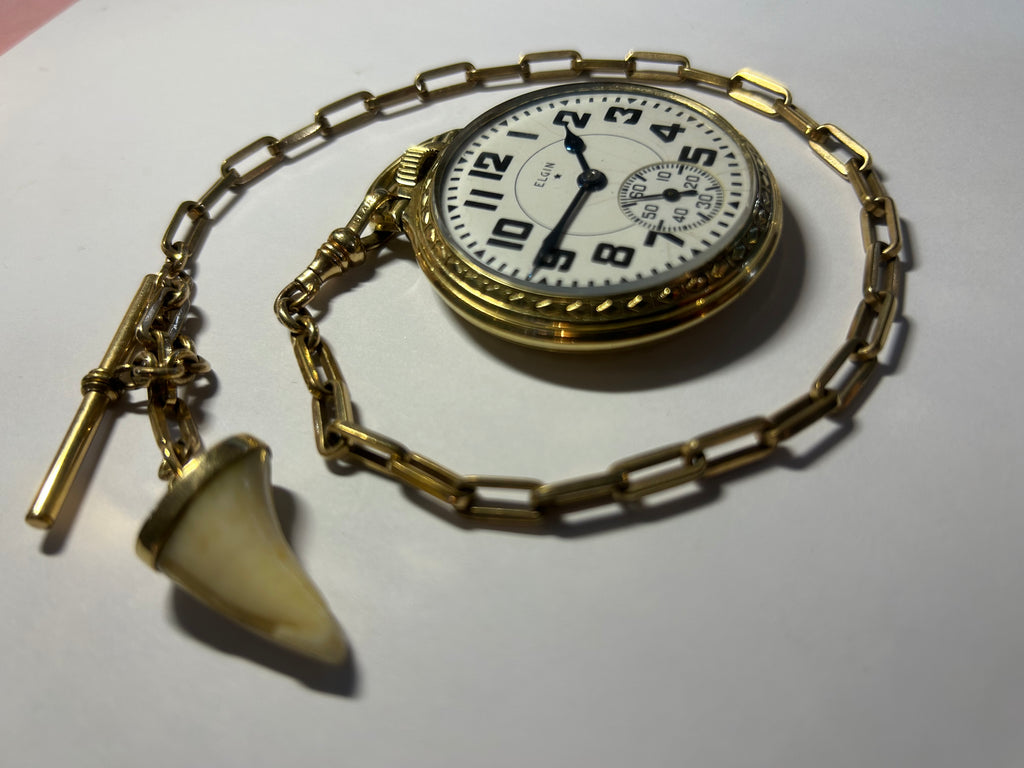 Illinois Case/Sears Roebuck Elgin Hunter 21-J Pocket Watch 10k GF