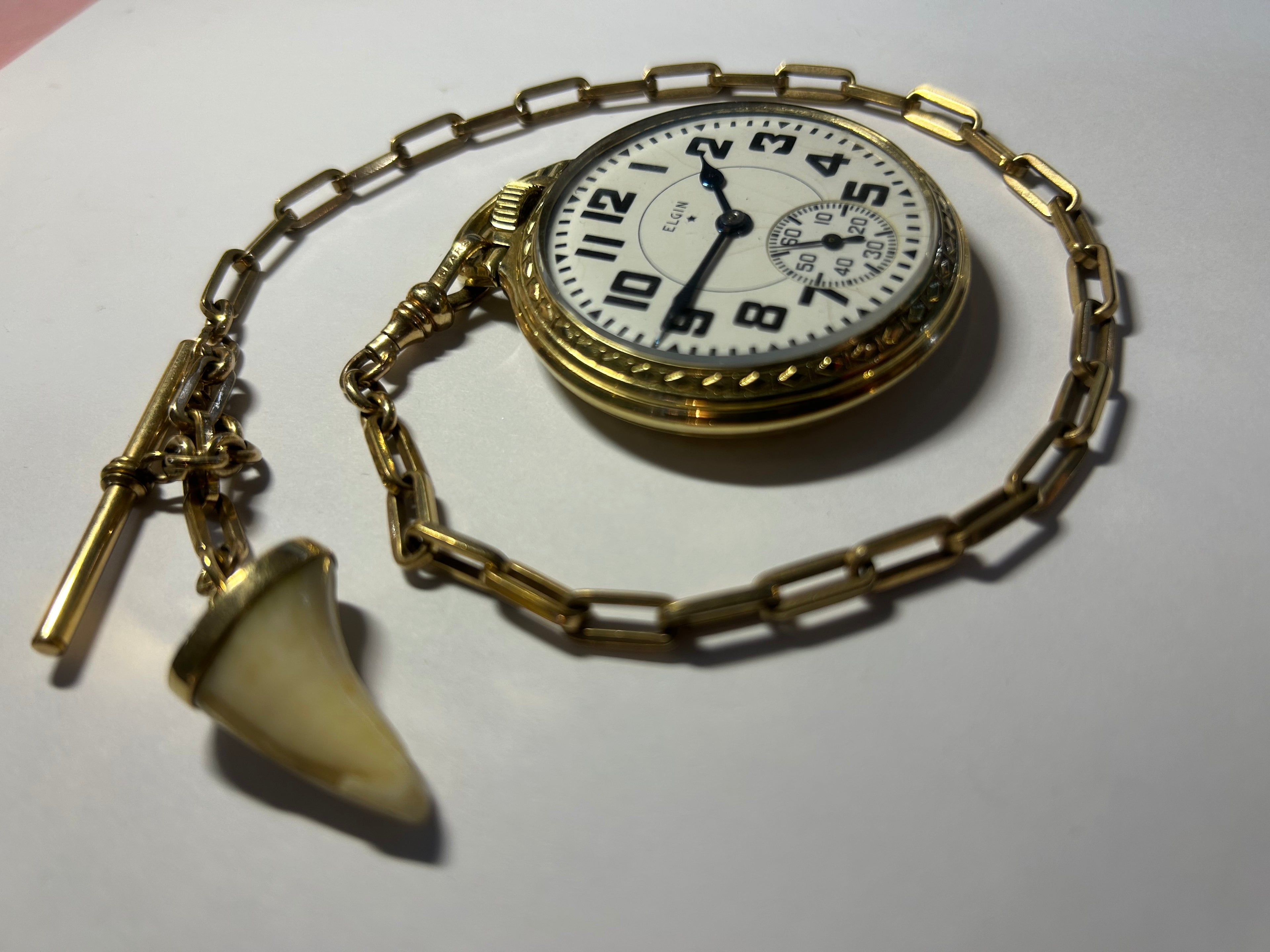 Illinois Case/Sears Roebuck Elgin Hunter 21-J Pocket Watch 10k GF