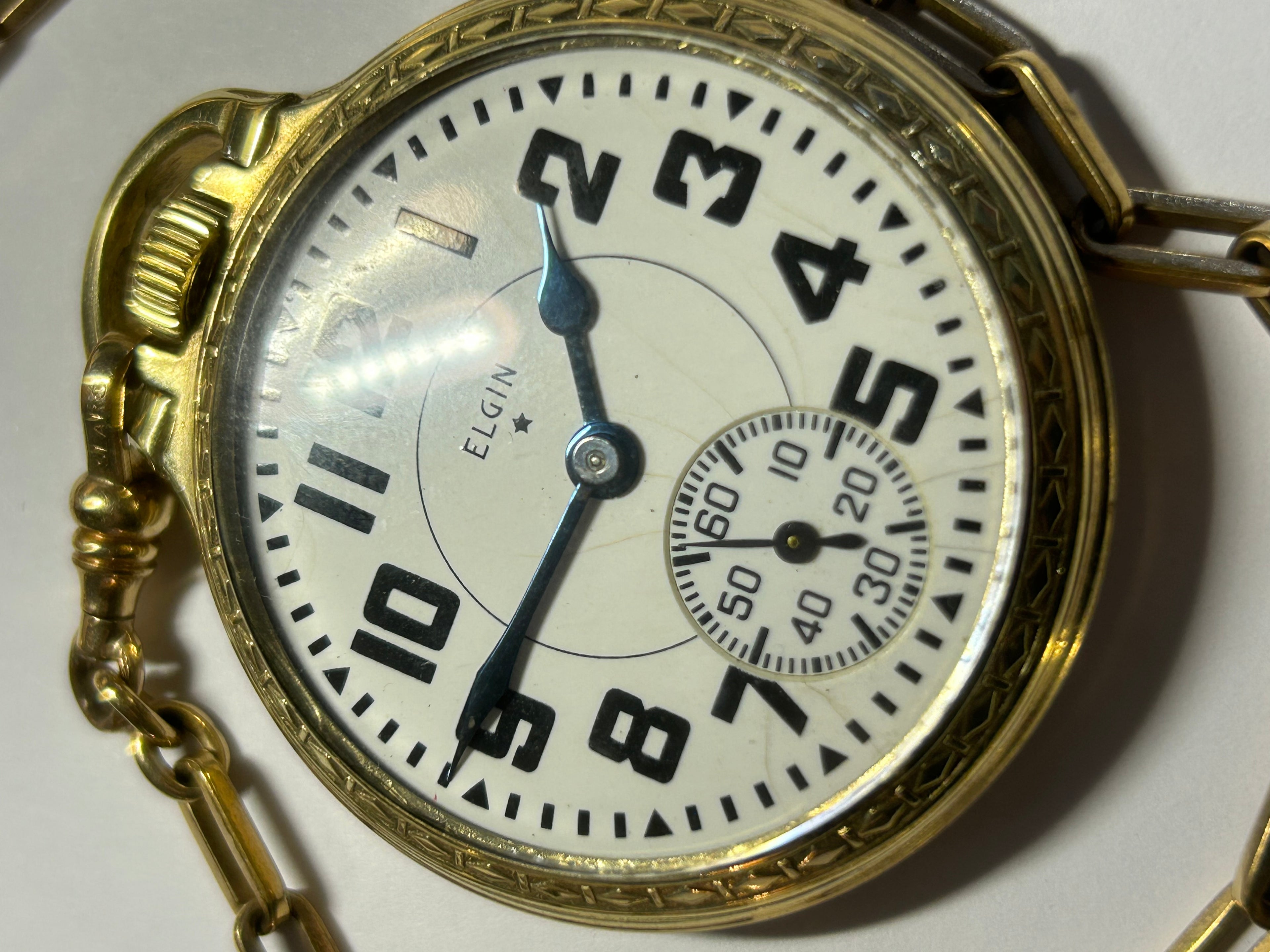 Illinois Case/Sears Roebuck Elgin Hunter 21-J Pocket Watch 10k GF