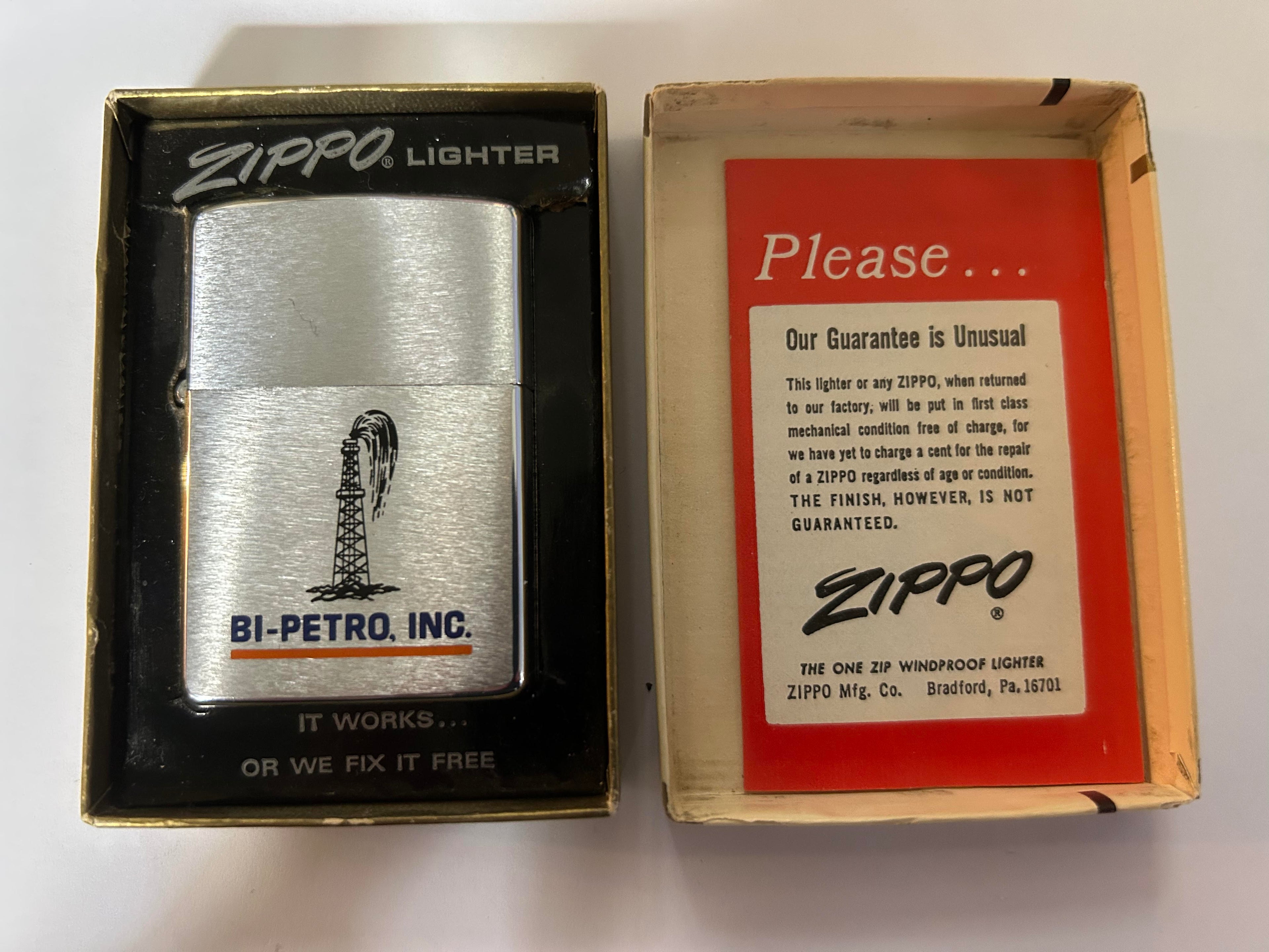 Zippo BI-PETRO INC (Oil Industry Advertising) c.1976 NIB